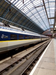 London - St Pancras railway station, Eurostar train photo