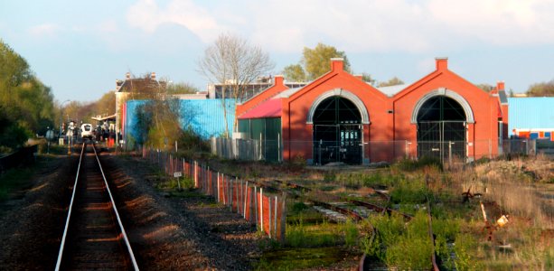 Loods in aanbouw Friese Stoomtrein Maatschappij 2012