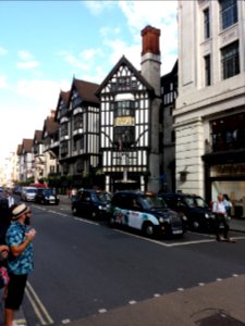 London - Marlborough Street, Liberty store in Tudor style building