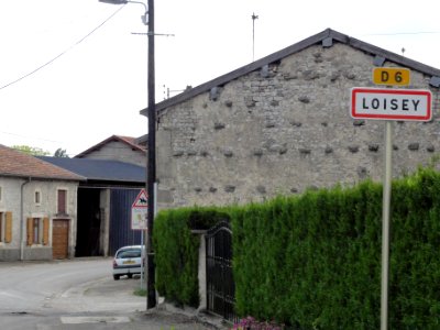 Loisey (Meuse) city limit sign