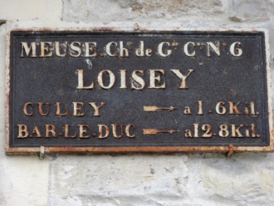 Loisey (Meuse) plaque de cocher