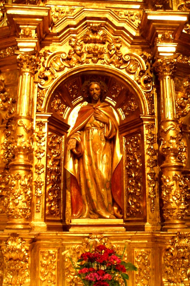 Logroño - Sta Maria del Palacio 23-Retablo del Sagrado Corazon