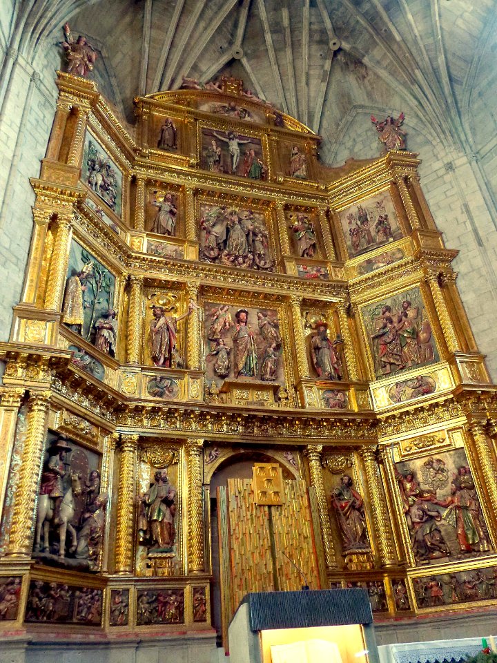 Logroño - Retablo mayor de la Iglesia de Santiago 1