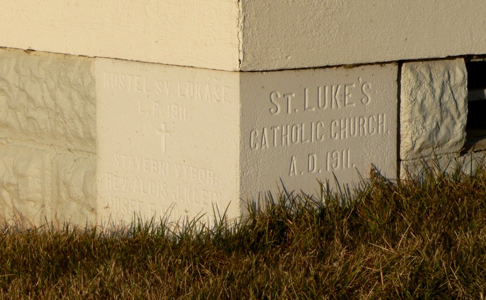 Loma, Nebraska St. Luke cornerstone 2