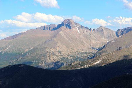 Longs Peak viewed from RMNP, July 2016 2
