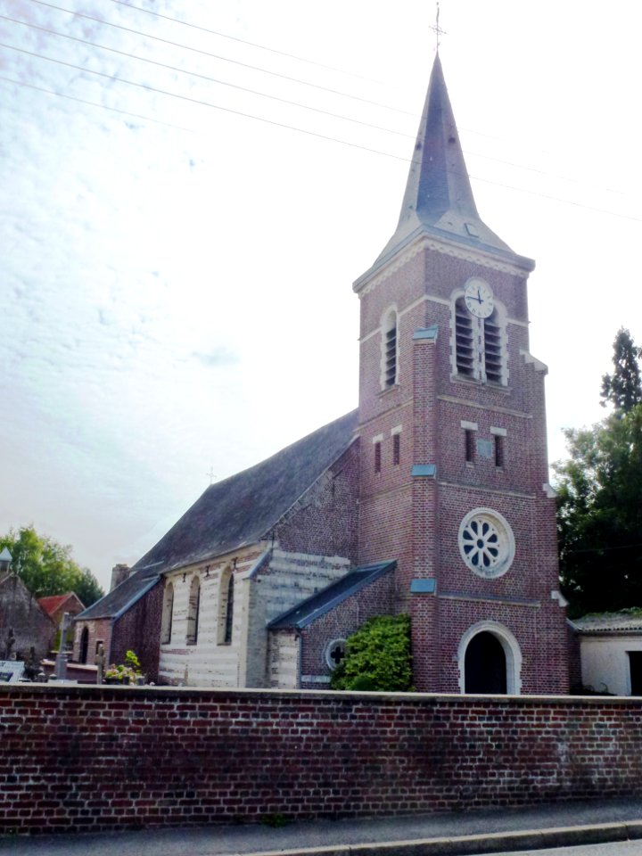 Longuenesse (Pas-de-Calais, Fr) église Saint-Quentin, extérieur