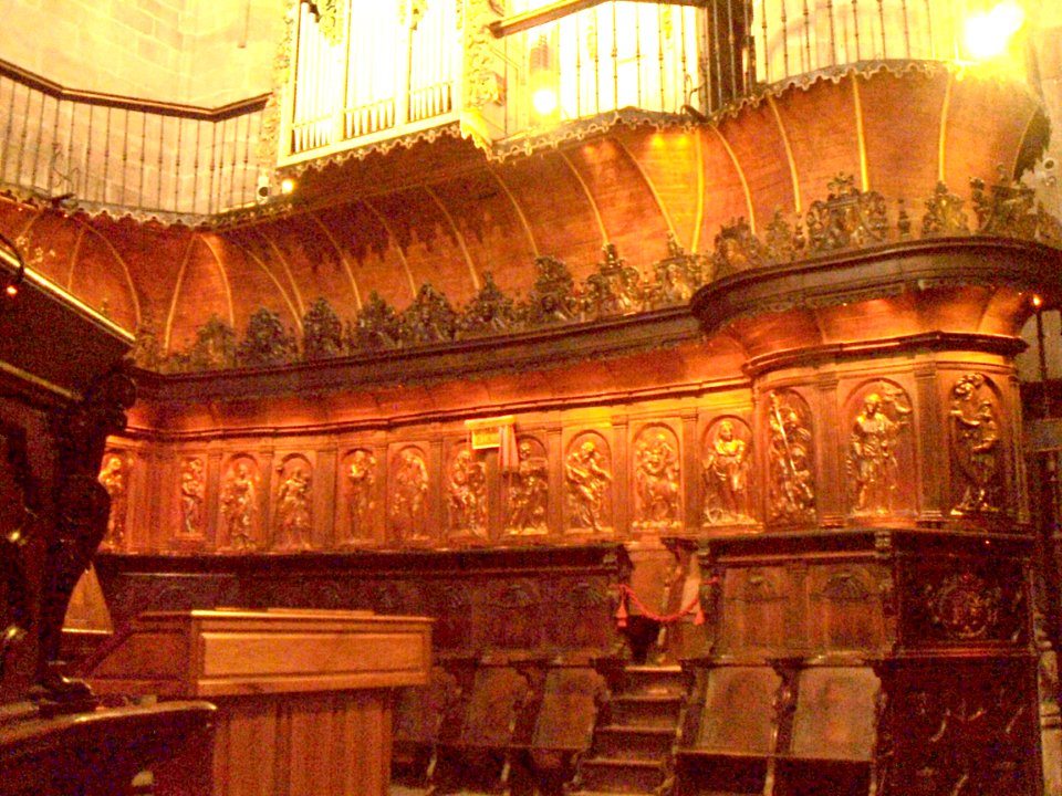 Logroño - coro de la Catedral de Santa María de la Redonda 01
