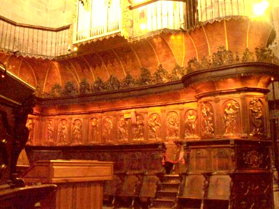 Logroño - coro de la Catedral de Santa María de la Redonda 01
