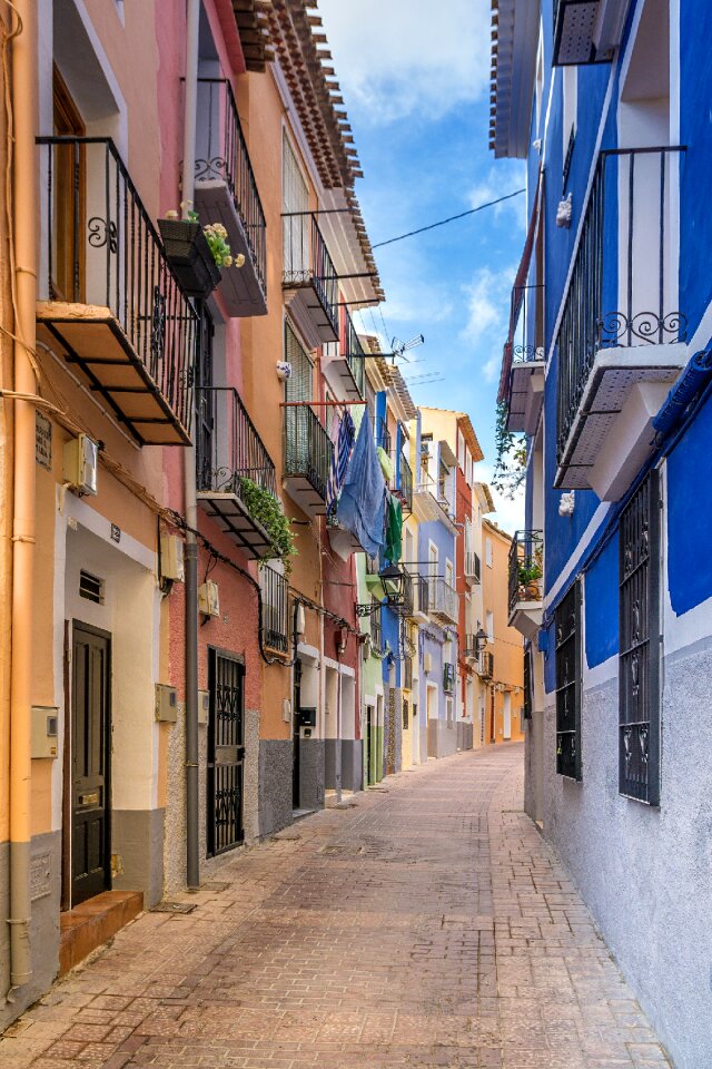 Alley colorful village