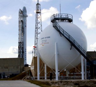 Liquid Oxygen (LOX) ball at the CCAFS SLC-40