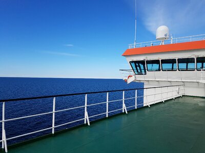 On lake frachtschiff baltic sea