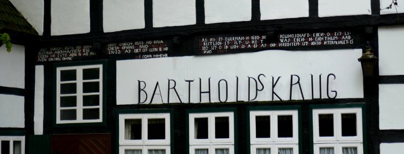 Lipperreihe - Bartholdskrug - Inschrift