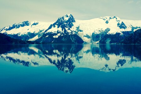 Scenic glacier nature