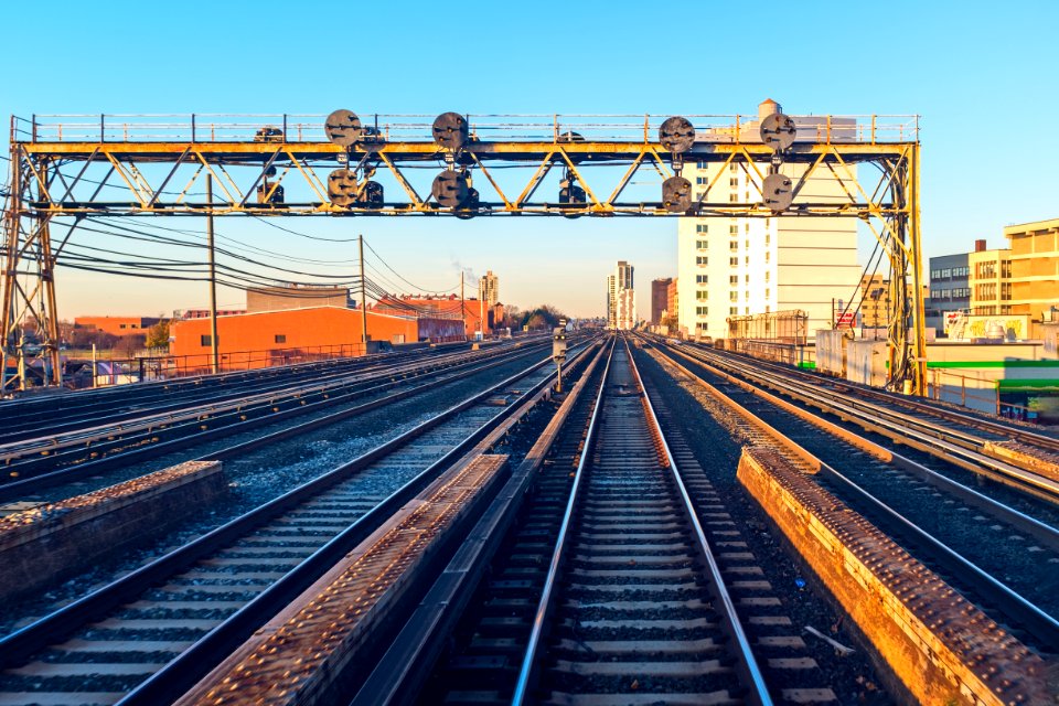 LIRR Tracks Approaching Jamaica Station from the east