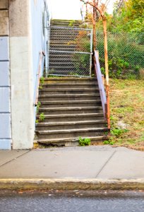 LIRR Republic Station Staircase south side photo