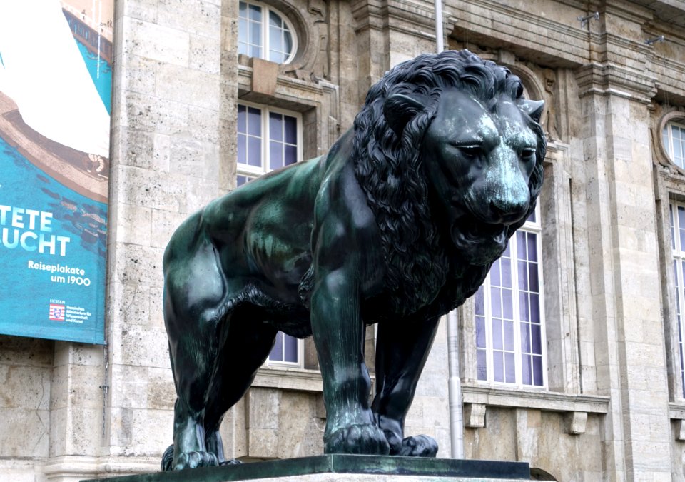 Lion by Heinrich Jobst - Hessisches Landesmuseum Darmstadt - Darmstadt, Germany - DSC09858