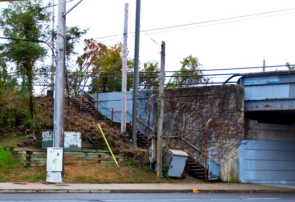 LIRR Republic Station staircase, northern side