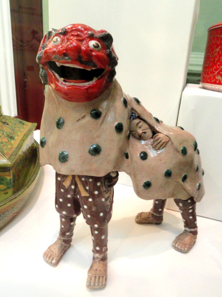 Lion dancers - George Walter Vincent Smith Art Museum - DSC03859