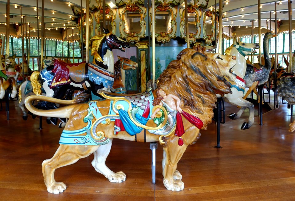Lion - Dentzel Carousel, San Francisco Zoo - San Francisco, CA - DSC03430