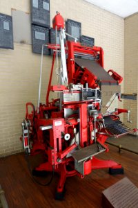 Linotype machine at the Washington Post - DSC05524