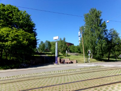 Linnanmäki seen from Helsinginkatu