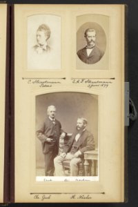 Linksboven C. Straatman-Peters. Rechtsboven E.A.F. Straatmann, 3 juni 1879. On, Bestanddeelnr 802 02