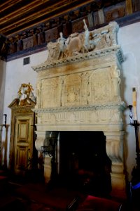 Living Room fireplace - Vizcaya Museum and Gardens - Miami, Florida - DSC08327
