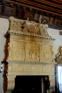 Living Room fireplace - Vizcaya Museum and Gardens - Miami, Florida - DSC08336