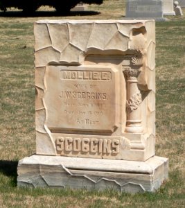 Llano Cemetery, Amarillo, Texas, Scoggins marker