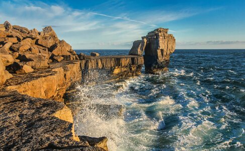 Pulpit rock ocean england