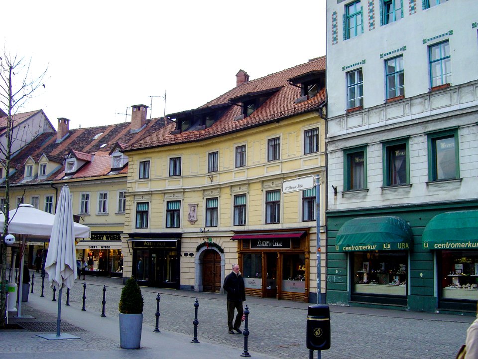 Ljubljana, January 2008, downtown detail 15