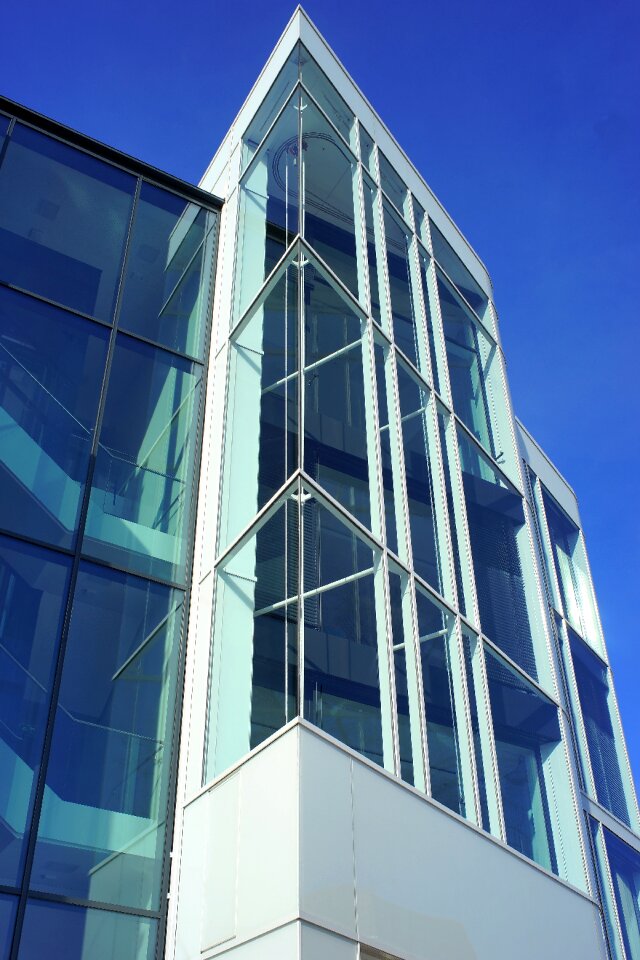 Modern architecture building roof construction