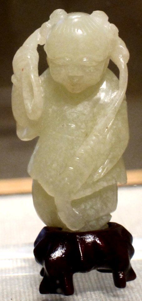 Liu Hai with his toad and string of coins from China, Qing dynasty, Guangxu period, HAA