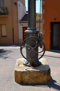 Llagostera, cast iron fountain (3) photo