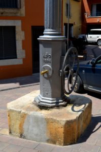 Llagostera, cast iron fountain (1) photo