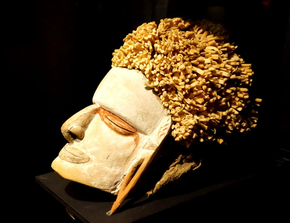 Malagan funeral mask, New Ireland, Papua New Guinea, 1887 - Etnografiska museet - Stockholm, Sweden - DSC00940