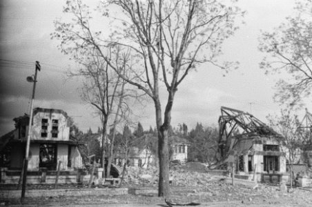 Malang. De Europese wijk van Malang, zoals ze door de TNI werd achtergelaten, Bestanddeelnr 344-2-5