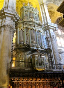 Malaga Kathedrale Epistelorgel innen