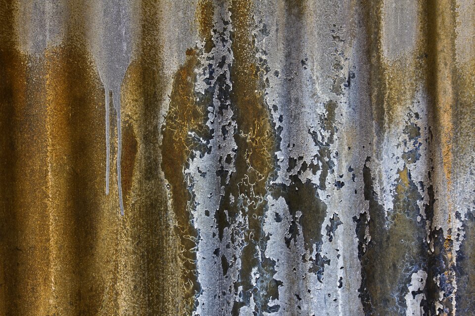 Metal texture damaged