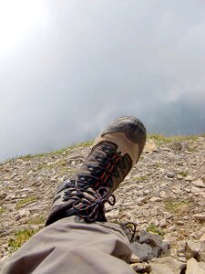 Mountain hiking outdoor alpine boots photo