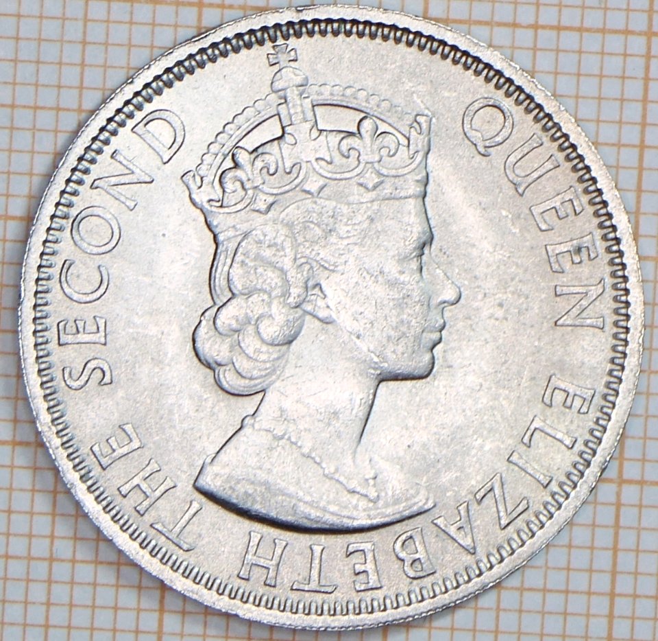 Malaya And British Borneo, 50 Cent, 1961 - obverse