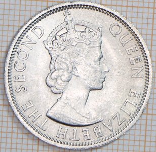 Malaya And British Borneo, 50 Cent, 1961 - obverse