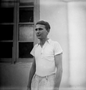 Malang Een van de vijf op 1 augustus 1947 gearresteerde Duitsers Erich Döring,, Bestanddeelnr 11771
