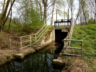Malscher Landgraben, Wehr am HRB Fuchzich