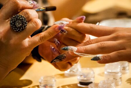 Gel nails nail art manicure