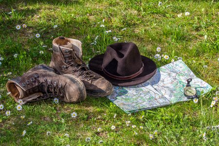 Hiking shoes shoes hat