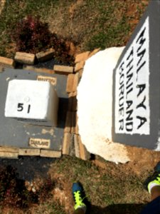 Malaysia-Thailand boundary stone no. 51 7