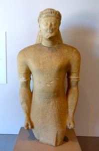 Male figure, Cyprus, Proto-Cypriot period, 600-540 BC, limestone - John and Mable Ringling Museum of Art - Sarasota, FL - DSC00658