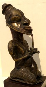 Male onile figure, Yoruba people, Nigeria, Honolulu Museum of Art photo