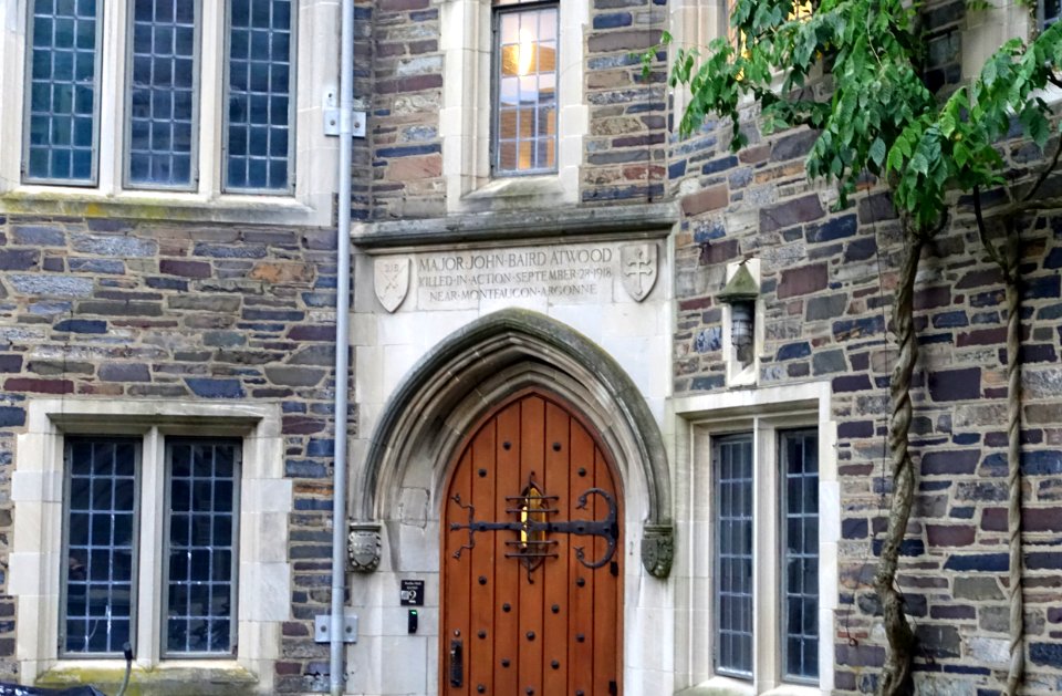 Major John Baird Atwood memorial - Princeton University - Princeton, NJ - DSC00927